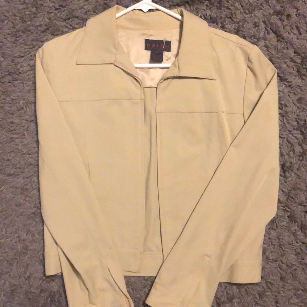 Ralph Lauren Tan/Khaki Classy Zip Up Jacket